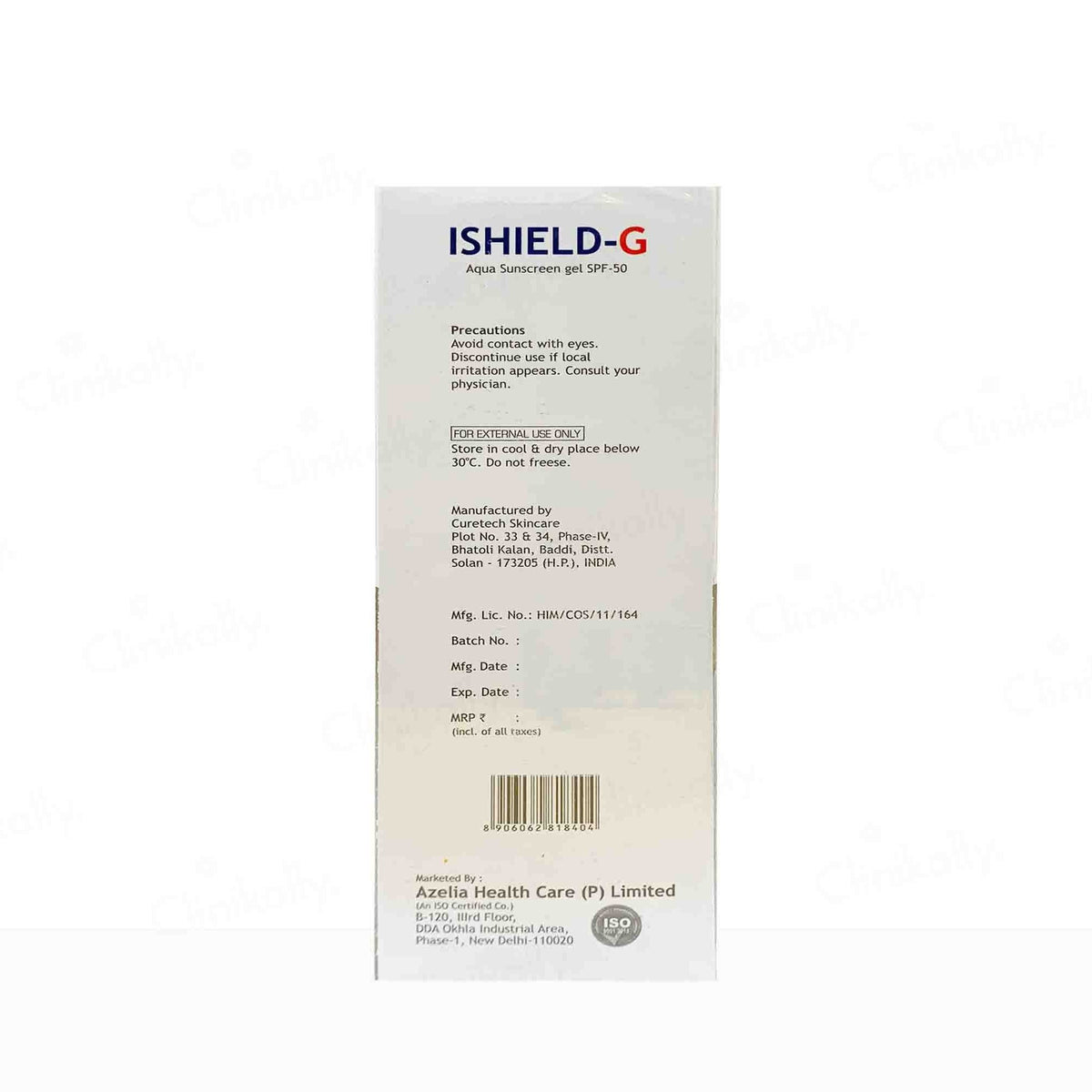 Azelia I-Shield-G Aqua Sunscreen Gel SPF 50
