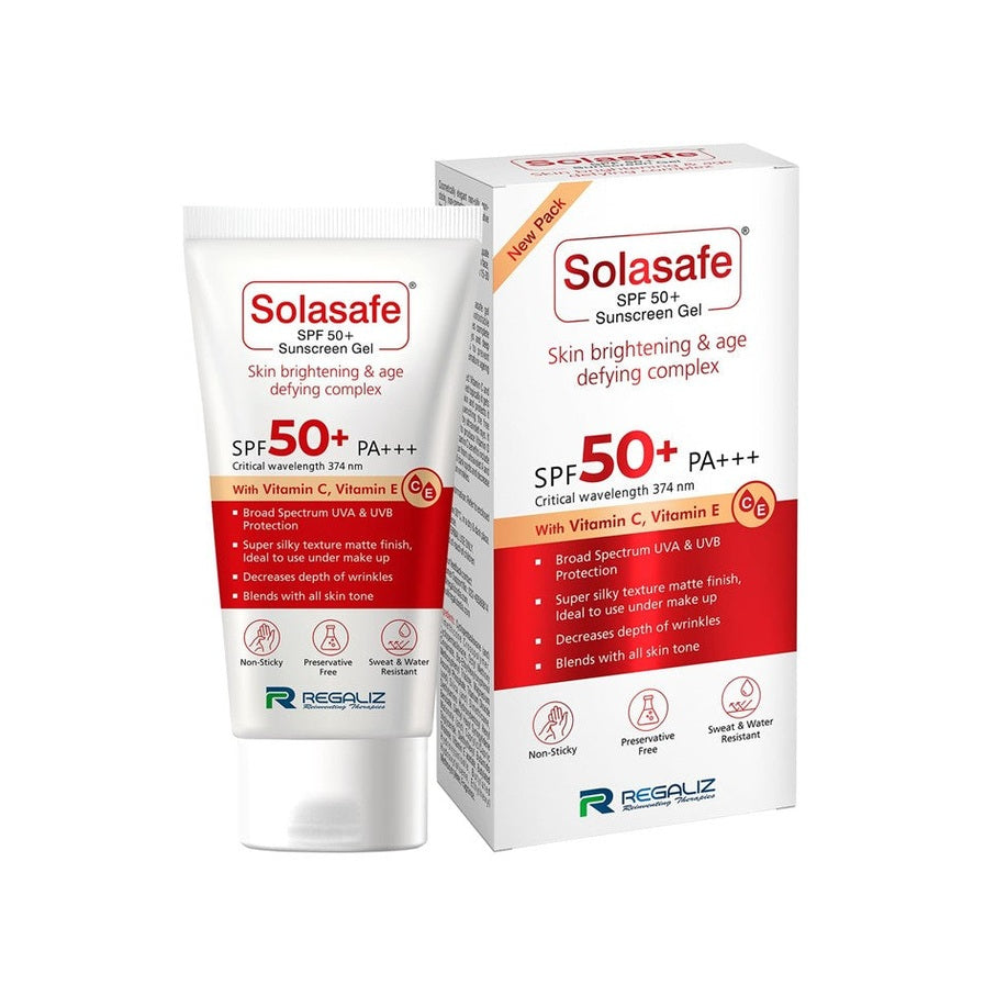 Solasafe Sunscreen Gel SPF 50+ PA+++ 50 gm
