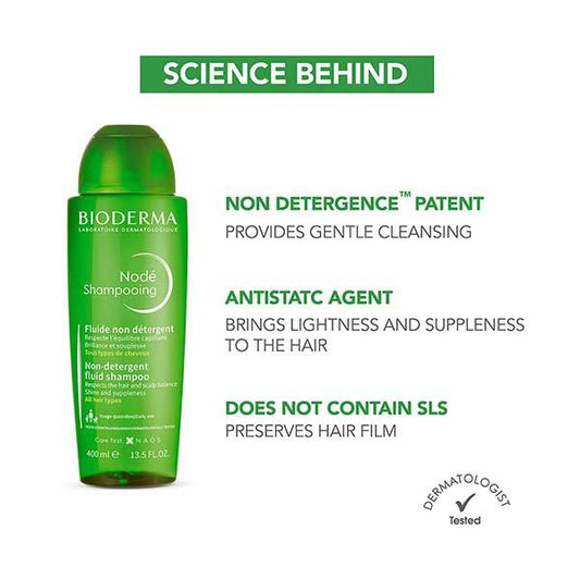 Bioderma Node Shampooing-Non-Detergent Fluid Shampoo 400 ml