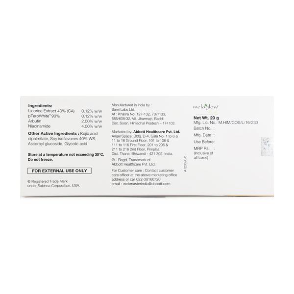 Melaglow Rich Depigmentation And Glow Restoration Cream 20gm