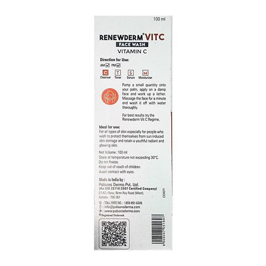 Renewderm VIT C Face Wash 100ml