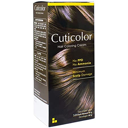 Cuticolor Dark Brown Hair Coloring Cream 60gm