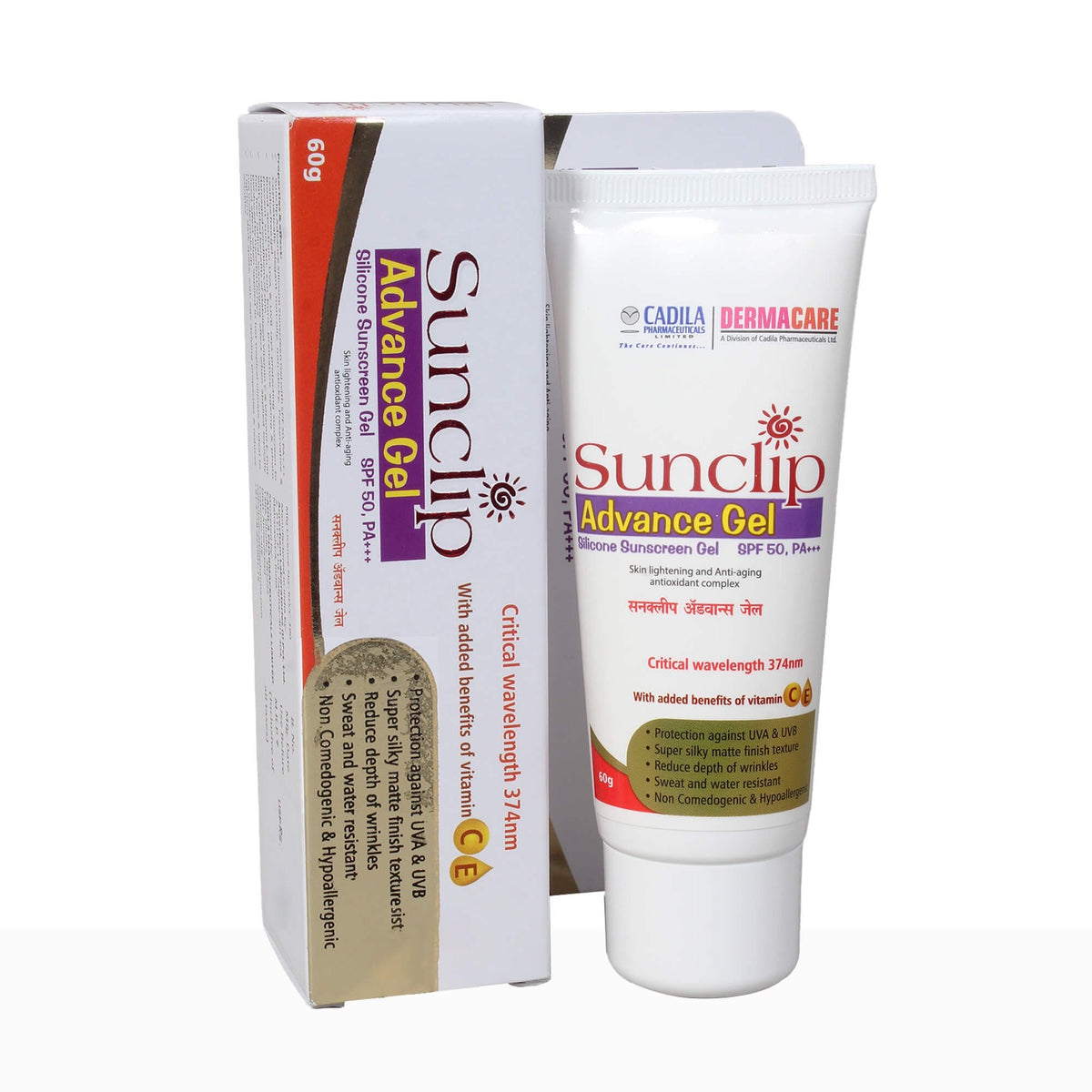 Sunclip advance spf 50 pa+++ gel 60gm