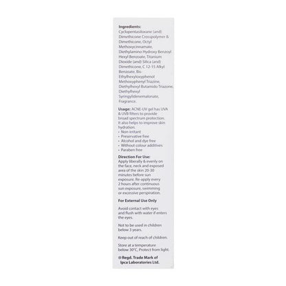 Acne UV SPF 30 Gel 30gm