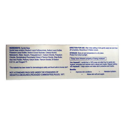 AQUASOFT S SYNDET BAR SKIN FRIENDLY SOAP