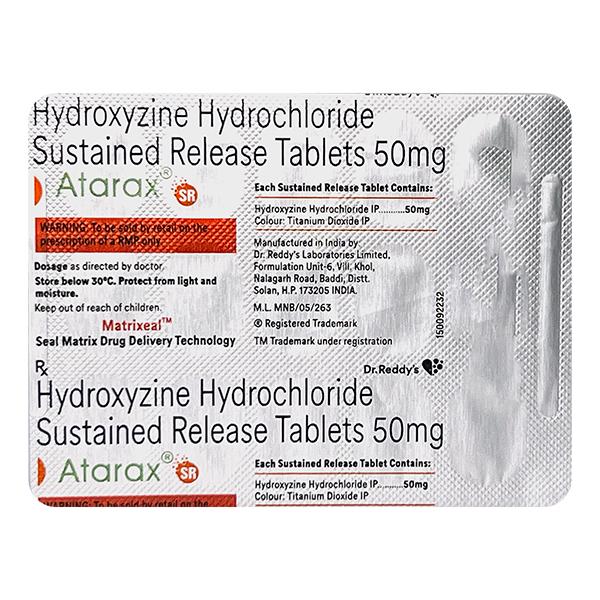 Atarax -Sr 50Mg Tab | 15tab
