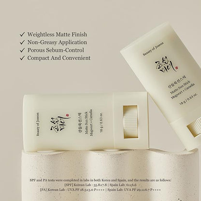 Beauty of Joseon Mugwort + Camelia Matte Sunstick SPF 50+ PA++++