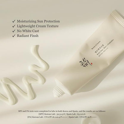 Beauty of Joseon Relief Sun Rice + Probiotics Sunscreen SPF 50+ PA++++