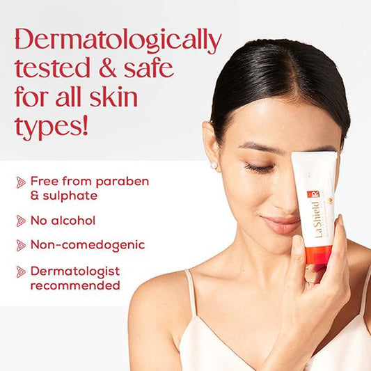 La Shield IR SPF 30 & PA+++ Sunscreen Gel ,Next Gen Protection- IR+UVA+UVB, 60gm
