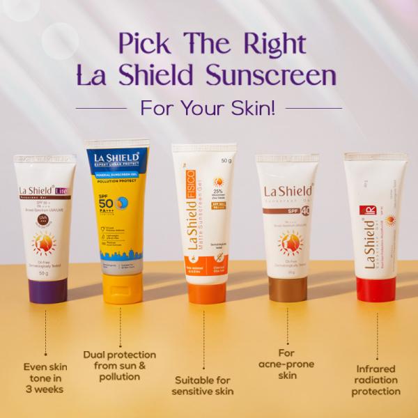 La Shield Lite SPF 50+ & PA+++ Sunscreen Gel 50 gm