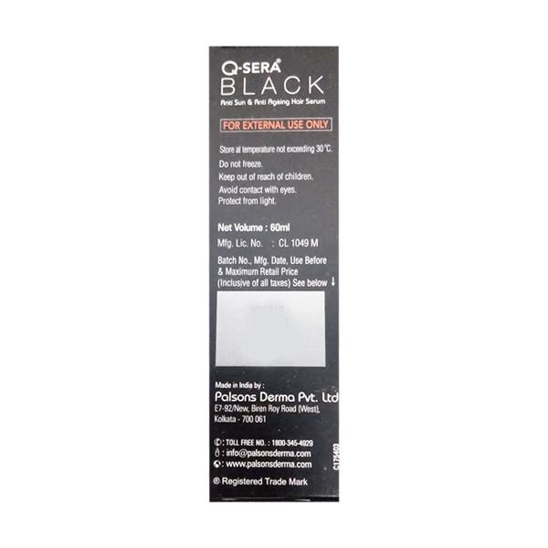 Q Sera Black Anti Sun & Anti Ageing Hair Serum 60ml