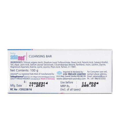 SEBAMED BABY CLEANSING BAR 100gm