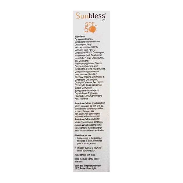 Sunbless SPF 50+ PA+++ Silicon Sunscreen Gel 60gm
