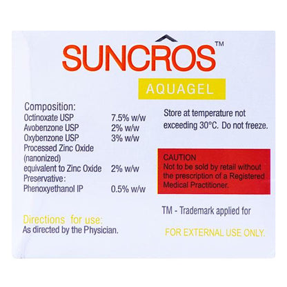 Suncros SPF 26 Aquagel 100gm