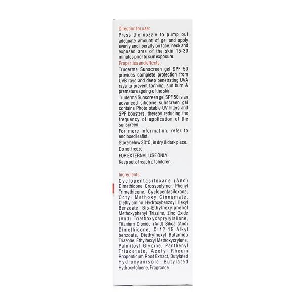 Truderma Sunscreen Spf 50 Gel 50gm