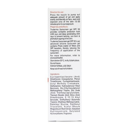 Truderma Sunscreen Spf 50 Gel 50gm