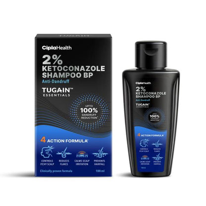 Tugain Essentials  Anti Dandruff Shampoo 100 ml