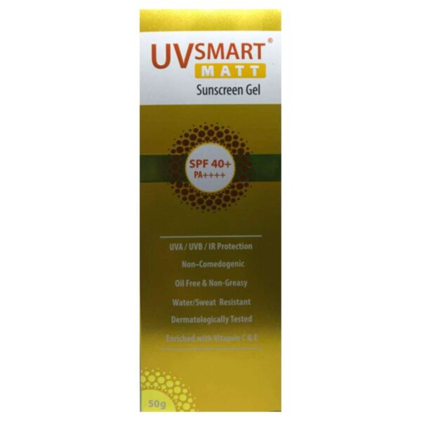 Uvsmart Matt Spf 40+ Pa++++ Sunscreen Gel 50gm